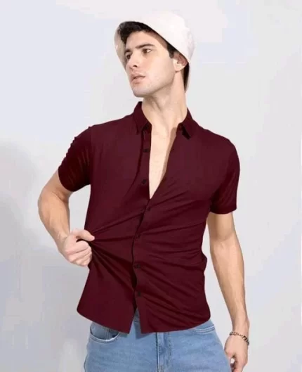 Men’s Fully Stretchable Half Sleeve Lycra Shirt