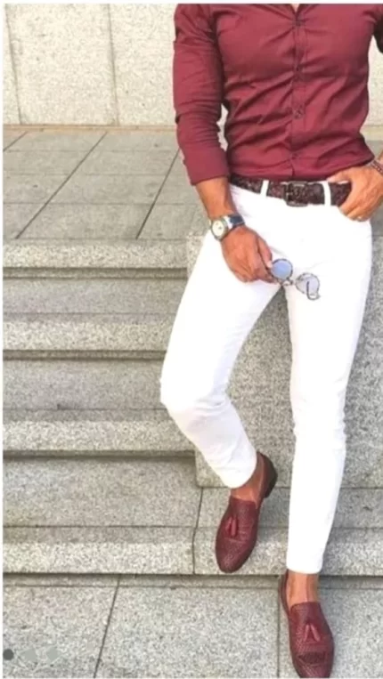 Formal Shirt Trouser Combination with Shoes